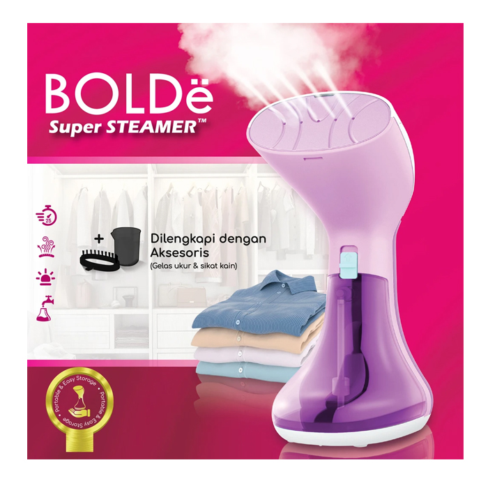 BOLDE Super Steamer Setrika Uap Tangan - Violet